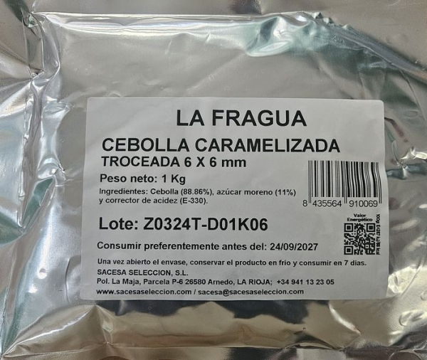 CEBOLLA CARAMELIZADA TROZOS Bolsa 1 KG.